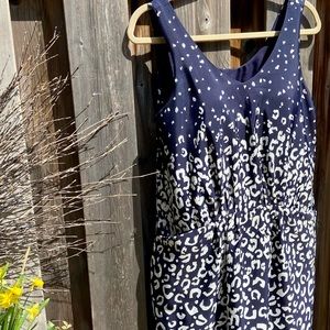 Joe Fresh navy dropped waist tunic.